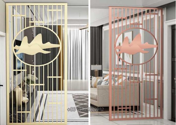 Tabique de acero inoxidable de gama alta para la sala de estar